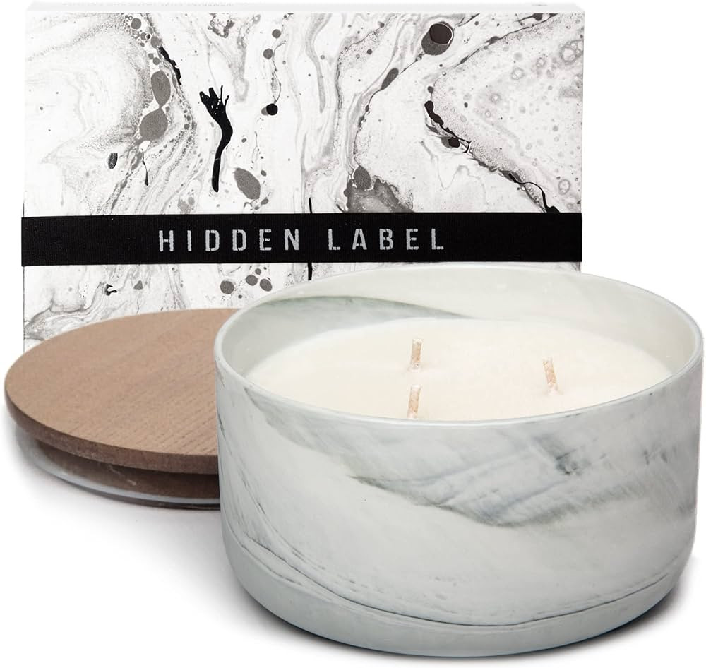 Scented Soy Candles, Large Candle 3 Wicks 13.6oz Thai Lemongrass Ceramic Jar Lava Collection, Gor... | Amazon (US)