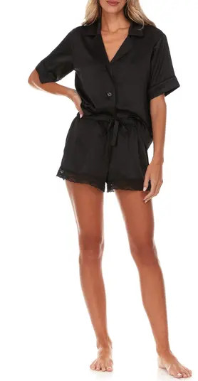 Selena Satin Charmeuse Short Pajamas | Nordstrom