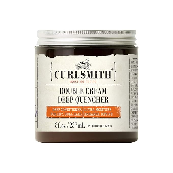 Curlsmith - Double Cream Deep Quencher - Vegan Moisturising Deep Conditioner for Ultra Dry, Wavy,... | Amazon (US)