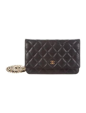 Caviar Quilted Wallet On Chain | The Real Real, Inc.