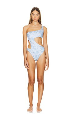 Roberta Einer One Piece Swimsuit in Blue from Revolve.com | Revolve Clothing (Global)
