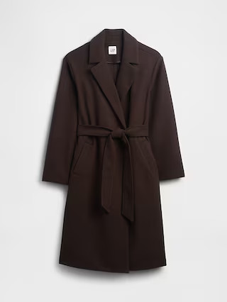 Relaxed Wool Wrap Coat | Gap Factory