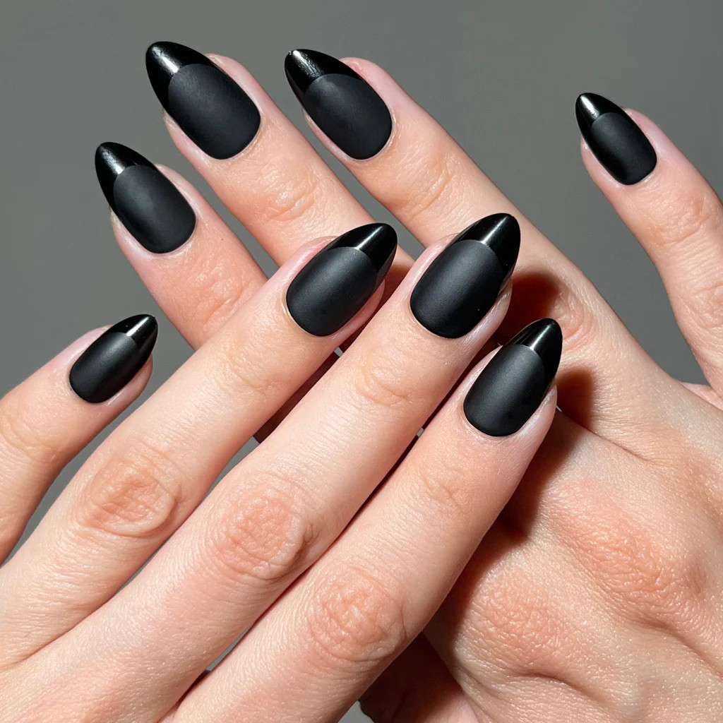 Noir Matte Press-on Nails | PaintLab