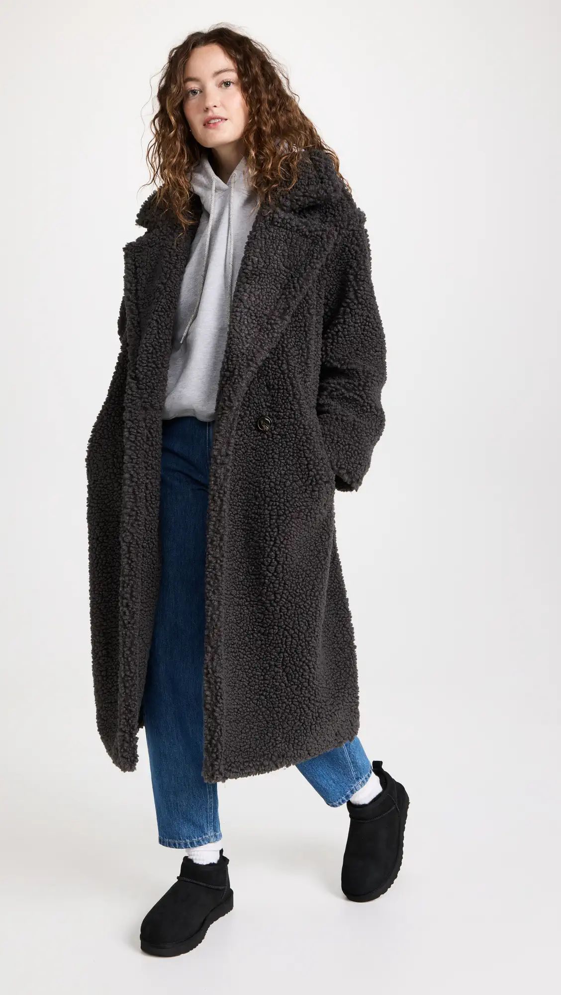 UGG Gertrude Long Teddy Coat | Shopbop | Shopbop