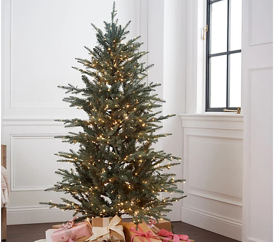 Bethlehem Lights 5' Micro LED Blue Spruce Christmas Tree w/ Storage Bag - QVC.com | QVC