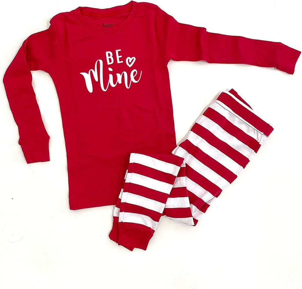 Valentine's Day Pajamas Be Mine Kids PJs Baby Girl Toddler Boy Popular February Holiday Sleepwear... | Amazon (US)