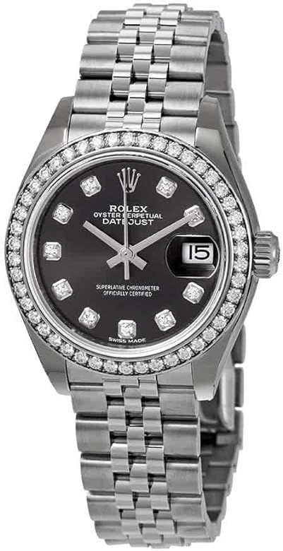 Rolex Lady Datejust Automatic Grey Diamond Dial Ladies Jubilee Watch 279384GYDJ | Amazon (US)