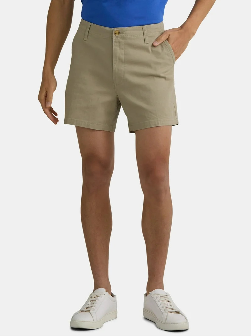 George Men's and Big Men's Stretch Twill Flat Front Shorts, 9" Inseam, Sizes 28-54 | Walmart (US)
