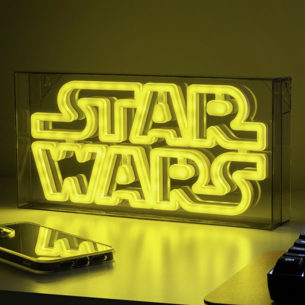 Buy The Mandalorian Star Wars LED Neon Light - Yellow | Kids lighting | Argos | argos.co.uk