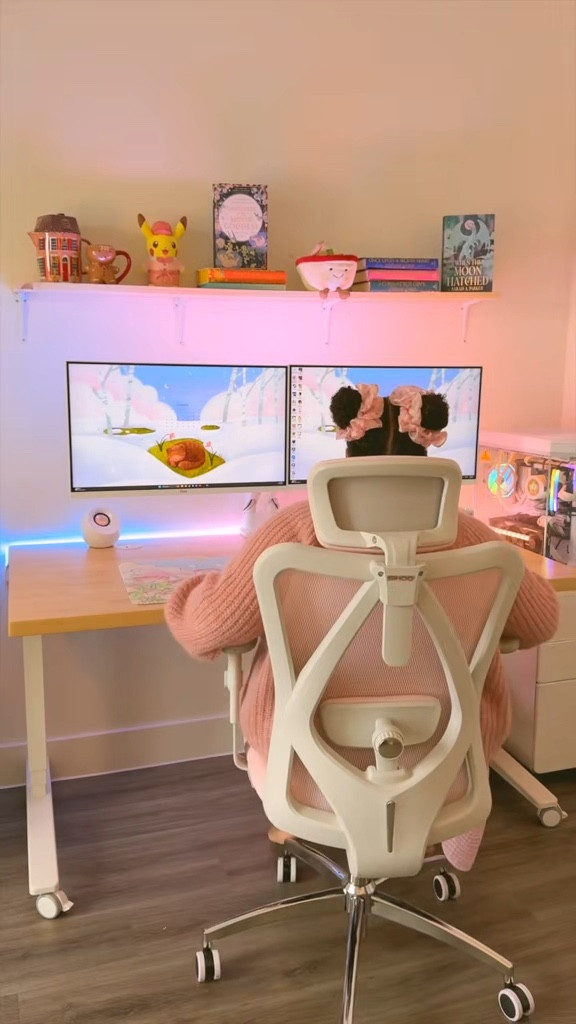 setting up my dream cozy gaming space 🍵🌸📖✨
i wanted to keep it cute and cozy but not overloading on decor.  i can’t wait to film more content here about all my favorite games, hobbies and more ♥️✨
#cozyaesthetic #aesthetic #pcsetup #pcbuild #cozygames #cozygamer #cozygaming #cozyathome #cozydesksetup #cozygamingsetup 

#LTKHome #LTKMostLoved #LTKFindsUnder50