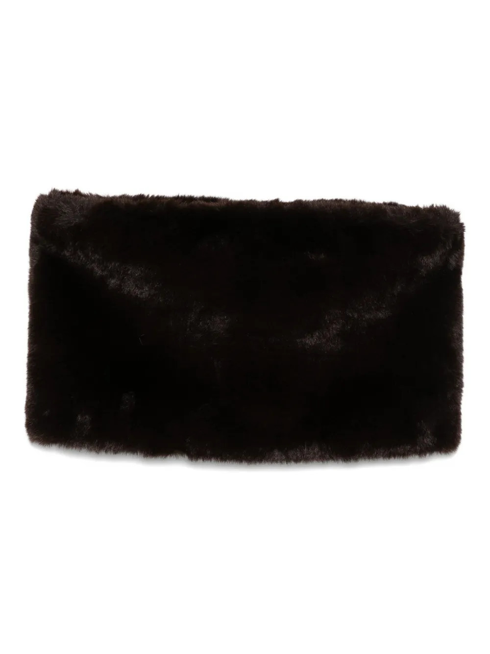 The Frankie Shop faux fur scarf - Brown | Farfetch Global