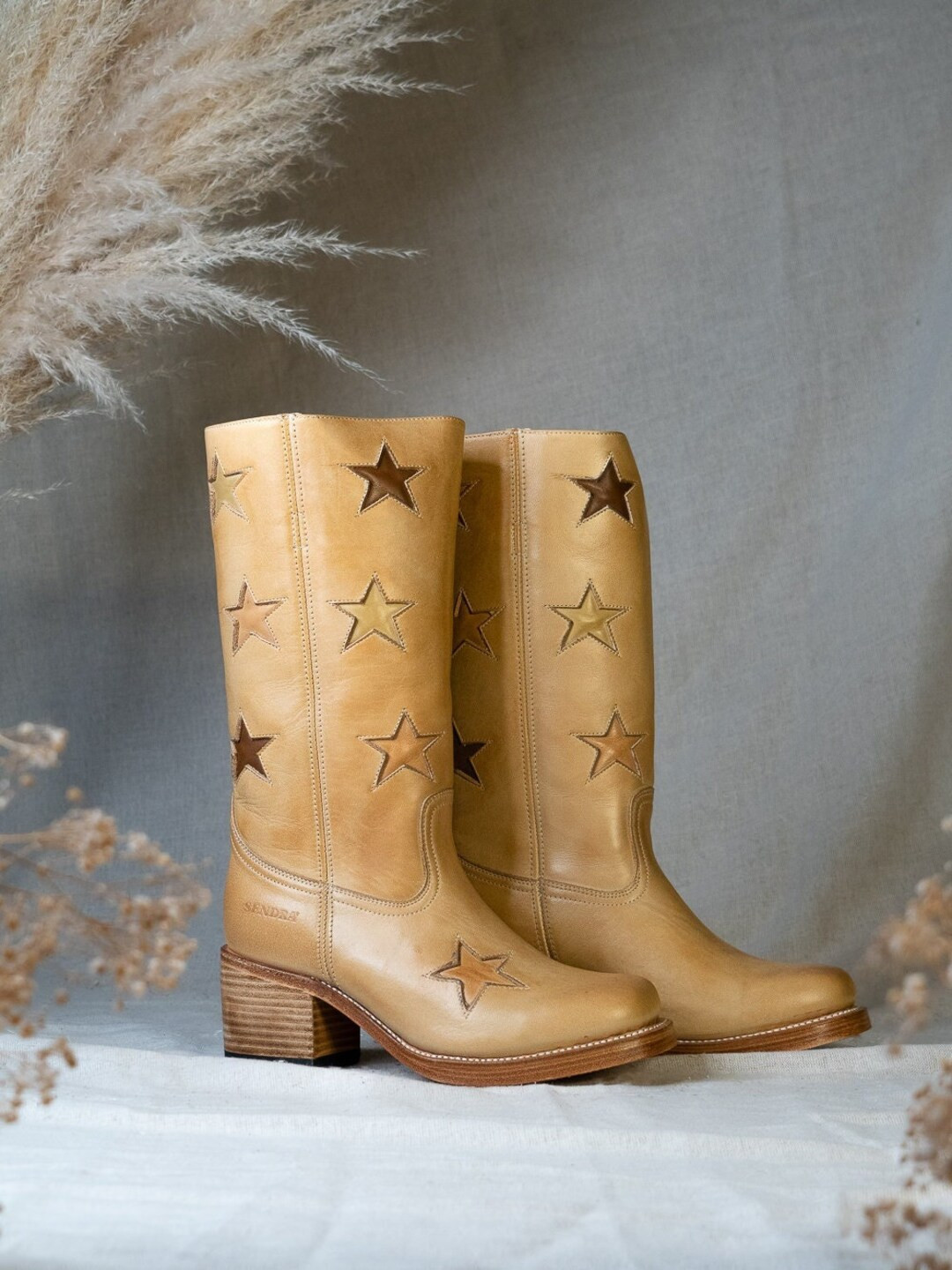Star Boots in Tan - Etsy | Etsy (US)