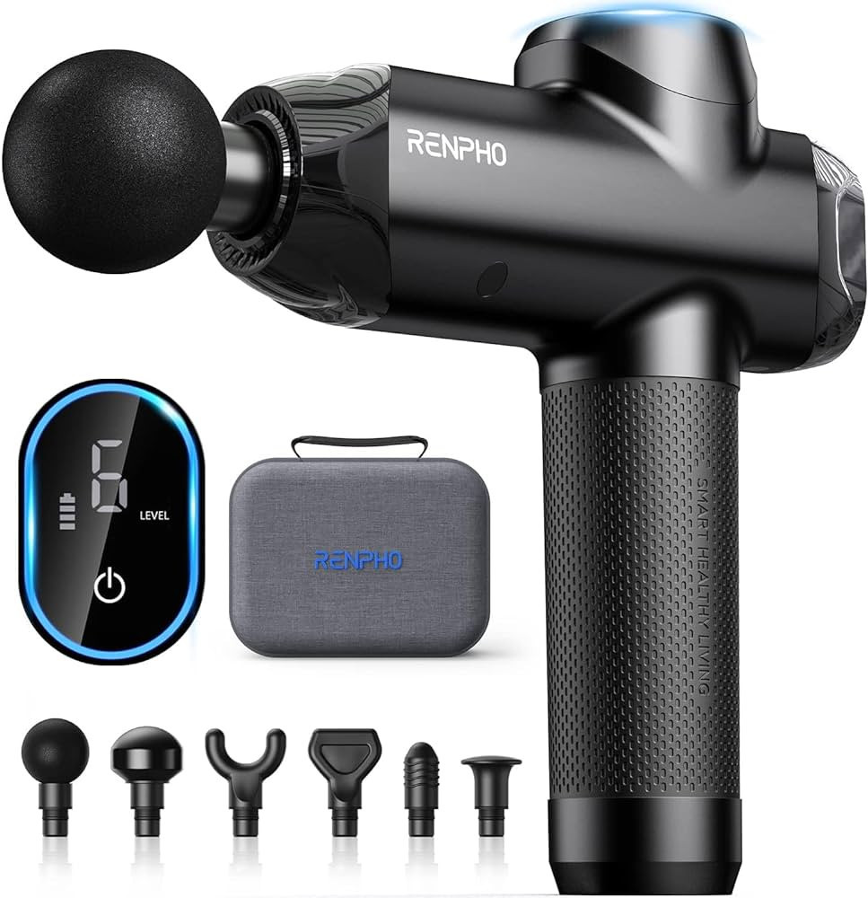 RENPHO Power Massage Gun Deep Tissue, Percussion Muscle Massage Gun for Athletes, Powerful Portab... | Amazon (US)