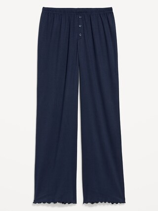 High-Waisted Cozy Rib Pajama Pants | Old Navy (US)