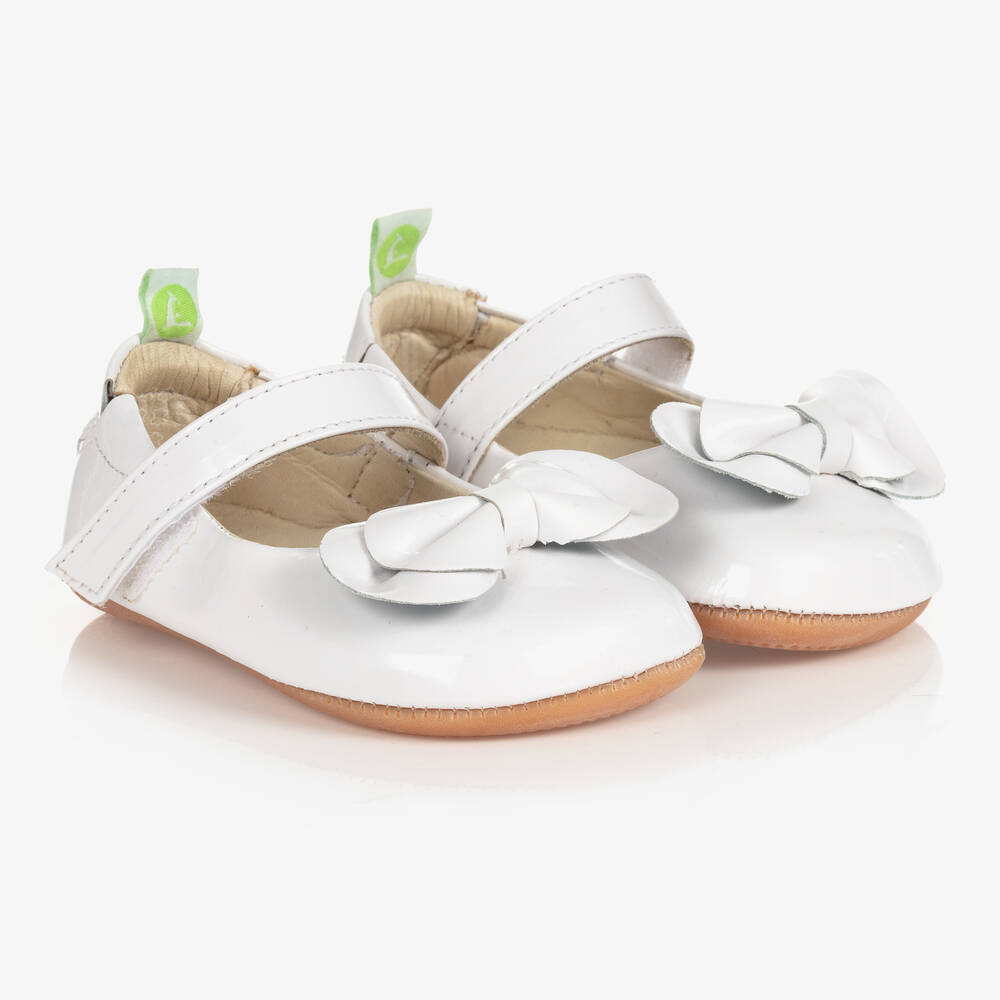 White Leather Baby Shoes | Childrensalon