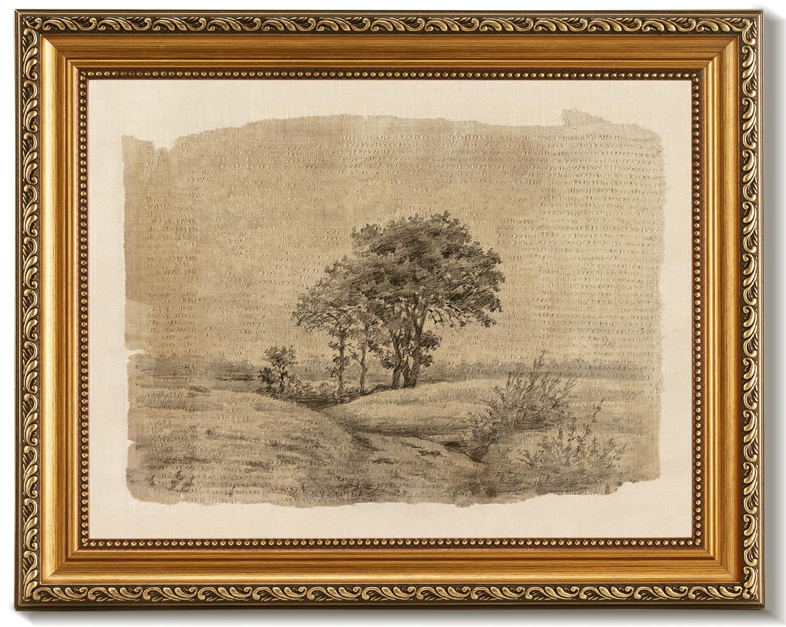 Vodefoad Detachable Gold Framed Retro Wall Art for Home Decor, Vintage Tree Sketch Canvas Prints ... | Amazon (US)