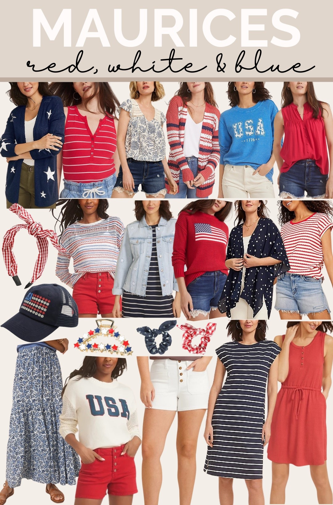 The cutest red, white & blue finds for summer!! Perfect for Memorial Day weekend & 4th of July ❤️💙 These maurices finds are the best! 

#mauricespartner #maurices @maurices 

#LTKFindsUnder50 #LTKSeasonal #LTKSaleAlert