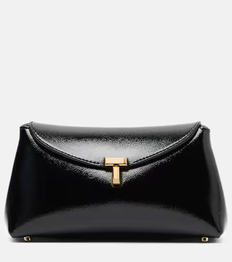 T-Lock Mini patent leather clutch | Mytheresa (US/CA)