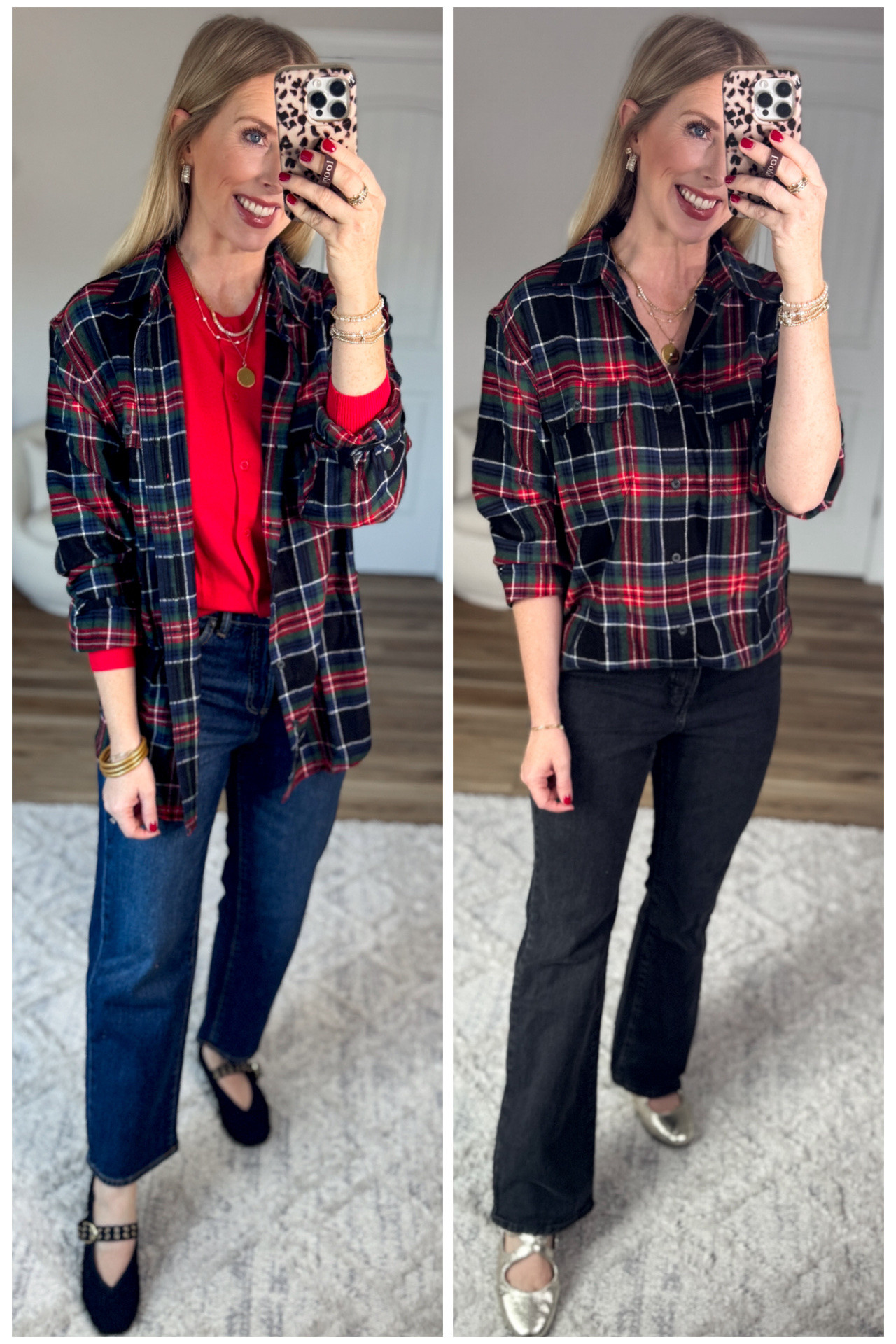 2 ways to style this plaid flannel from Walmart! 

#LTKHoliday #LTKootd #LTKFindsUnder50