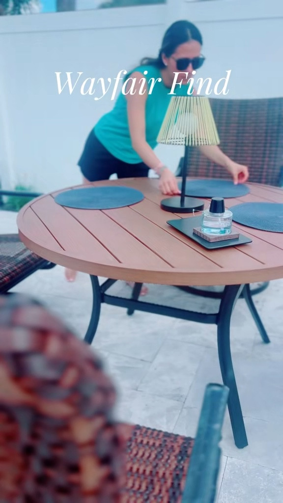 Love this outdoor table for lunches and  dinners outside. It’s sturdy, modern, and the perfect size. 

#LTKspring #LTKHome
