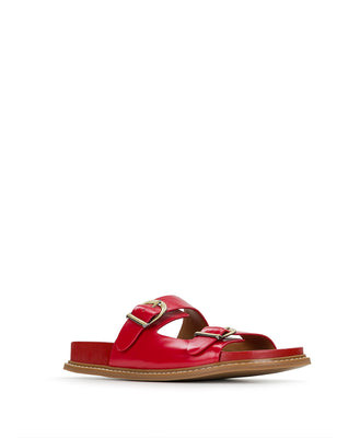 Noa Flat Sandal - Strawberry | Patricia Nash Designs