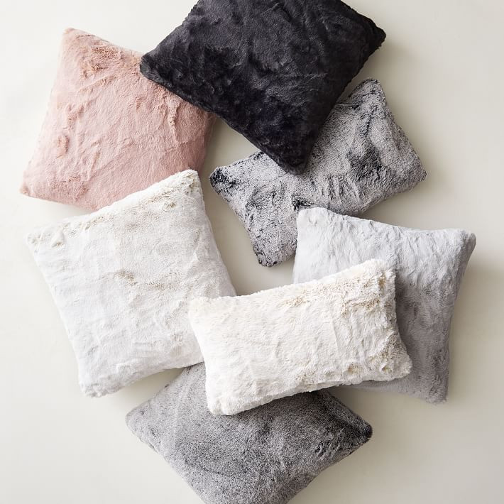 Faux Fur Chinchilla Pillow Cover | West Elm (US)