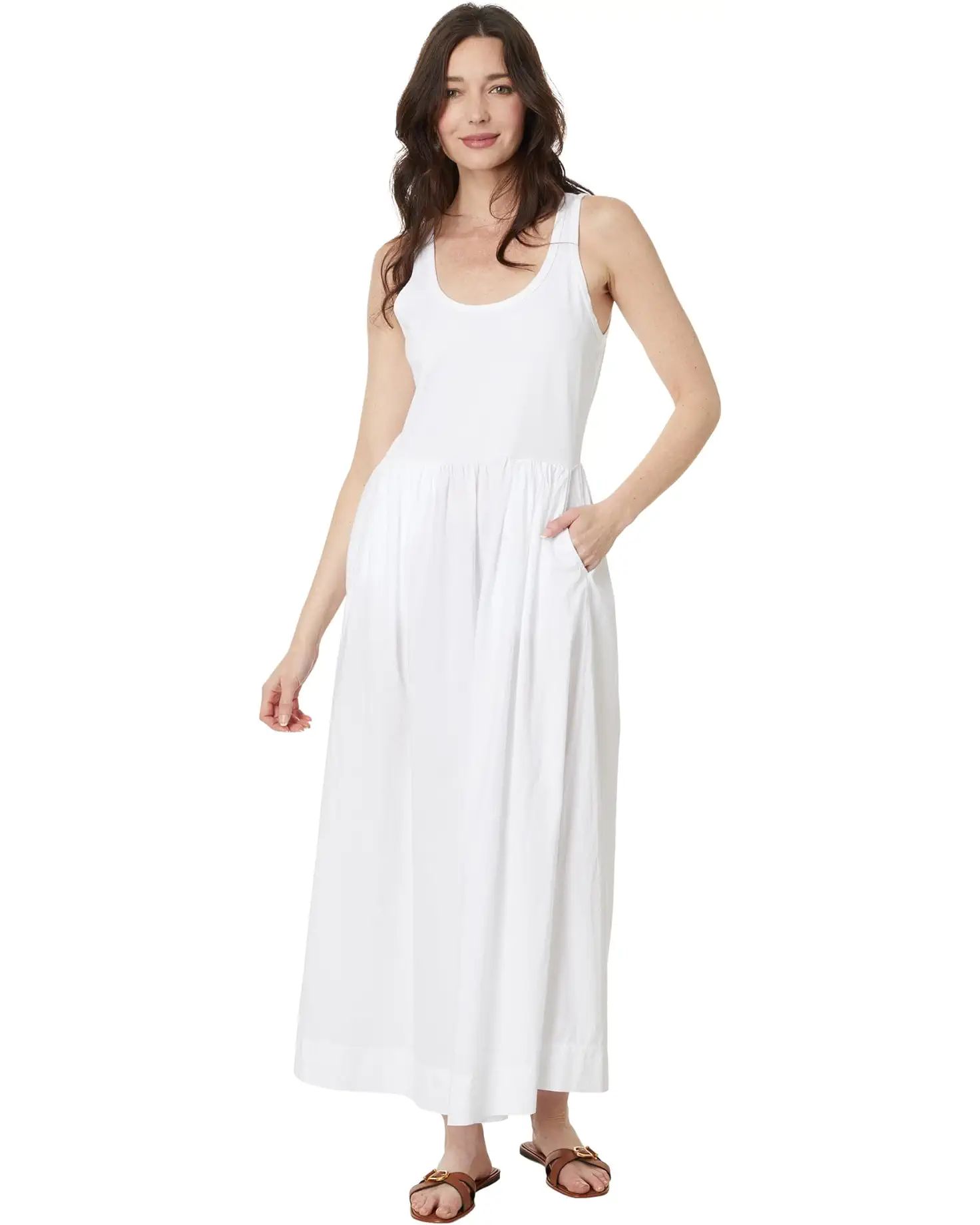 Women's Lilla P Mixed Media Maxi Dress | Zappos