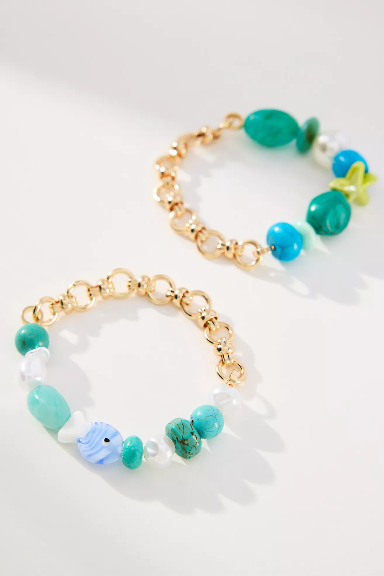 Beaded Camp Bracelets, Set of 2 | Anthropologie (US)