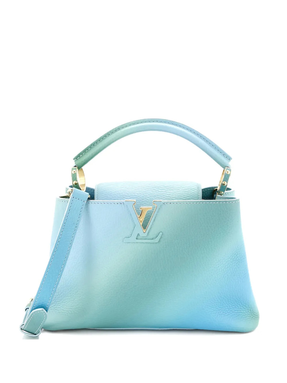 Louis Vuitton Pre-Owned Candy Capucines Bag Ombre Taurillon Leather BB satchel - Blue | Farfetch Global