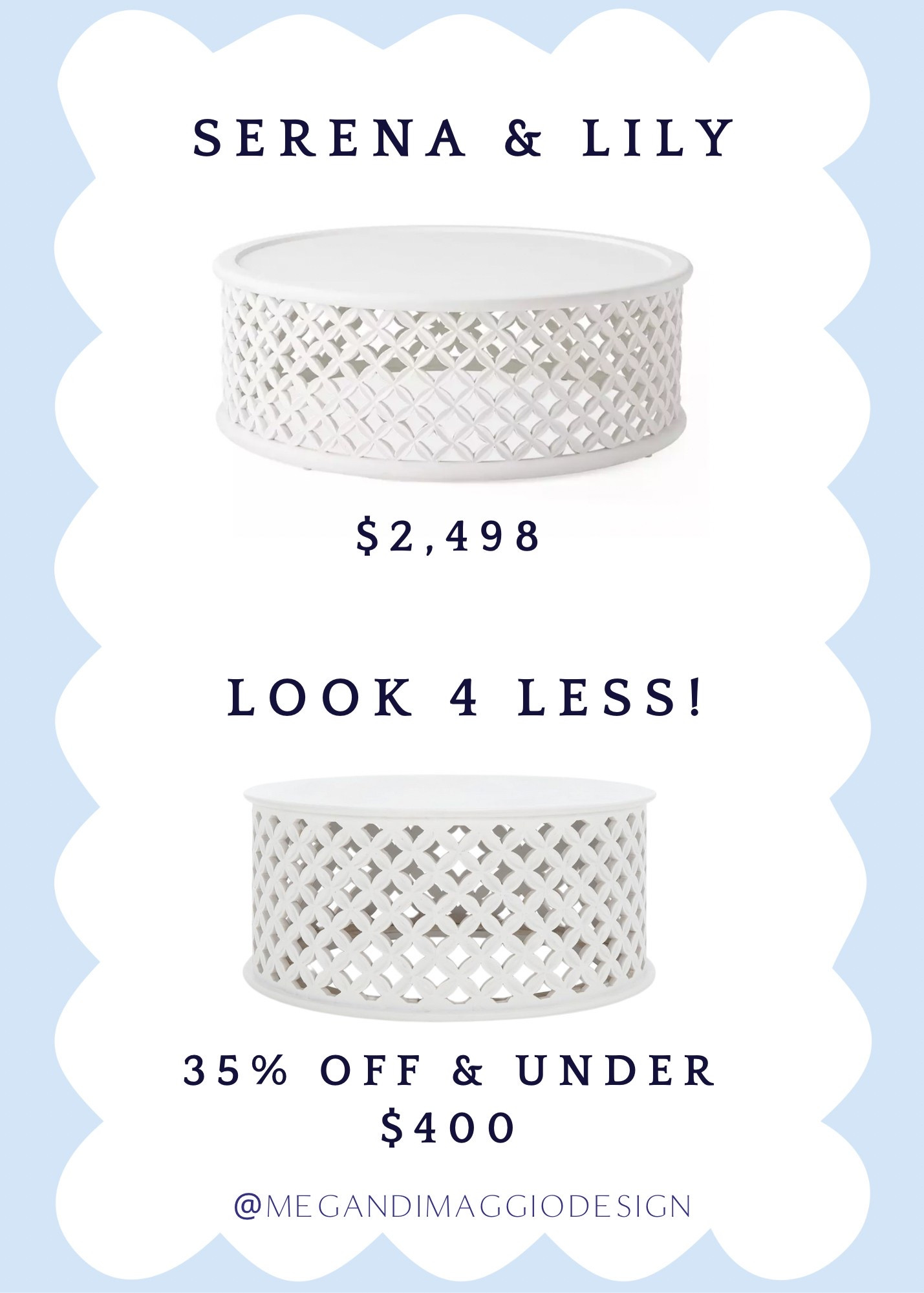 Wow!! Brand new Serena & Lily coffee table look for less!! 😍🙌🏻 This version looks so much like the real deal, but on a smaller scale. Snag it here on sale for 35% OFF making it under $400 🤯🙌🏻

#LTKSpringSale #LTKSaleAlert #LTKHome
