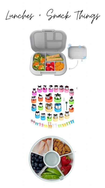 Our favorite portable snack and lunch containers for kids and toddlers! Also linking our favorite mini cookie cutters. 

#LTKfamily #LTKkids #LTKfindsunder50