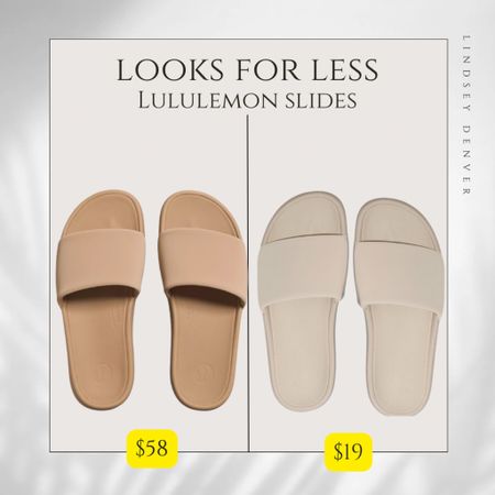 Looks For Less
Lululemon slides or Target slides
Targets run tts and very close!

"Helping You Feel Chic, Comfortable and Confident." -Lindsey Denver 🏔️ 


Casual outfit, chic outfit, effortless style, esty, express sale, express finds, summer style, summer outfit, denim #nordstrom #hm #h&m #walmart #target #targetstyle   #targetfinds #nordstrom #shein  #walmartstyle #walmartfashion #walmartfinds #scoop #amazonstyle #amazonhome #amazon #amazon|amazonhome|amazonstyle|anthropologie|hm|hmstyle|hmdecor|hmhome|twins|baby|babygirl|babyboy|estyfind|estydecor|fashion|esty|expresssale|expressfinds|expressfashion|bodysuit|springstyle|winterstyle|table|bodysuit|entryway|patio|patiofurniture|target|targetstyle|targethome|targetdecor|targetsale|targetfinds|walmart|walmarthome|walmartdecor|walmartsale|walmartstyle|walmartfinds|nordstrom|nordstromsale|targetfashion|walmartfashion|freeassembly|scoop|amazonfashion|overstock|wayfair|candles|candle|aerie|forever21|americaneagle|marshalls|tjmaxx|sams|homegoods|dsw|home|mango|shopbop|lulus|prada|chanel|gucci|mcm|designerdupe|louisvuittion| toddler||oldnavy|gap|shein|homedecor|purse|handbag|dailydupes|petal&pup|sale|deal|falldecor|fallstyle|bedroom|kitchen|livingroom|diningroom|gameroom|porch|nursey|zara|bag|crossbody|satchel|clutch|marcjacobs|dailydeals|sale|salefinds|resort|vacation|beach|melanin|blackwomen|blackwomeninfluencer|blackwomenfashion|beanie|beret|hat|lackofcolor|abercrombie|puffer|fauxfur|fauxleather|bohme|curvy|plussize|christiandior|balmain|inspiration|inspo|styleguide|style|decoration|anniversarysale tennishoes|sneakers|newbalance|dunks|newbalance|puffer|puffercoat|goodnightmacroon|chic|springfashion|springstyle|bikini|swimmingsuit|tan|jeans|demin|fitness|miamiamine|tan|makeup|skincare|cellajaneblog|summerstyle|lolariostyle|influencingincolor|


#LTKsalealert #LTKshoecrush #LTKswim