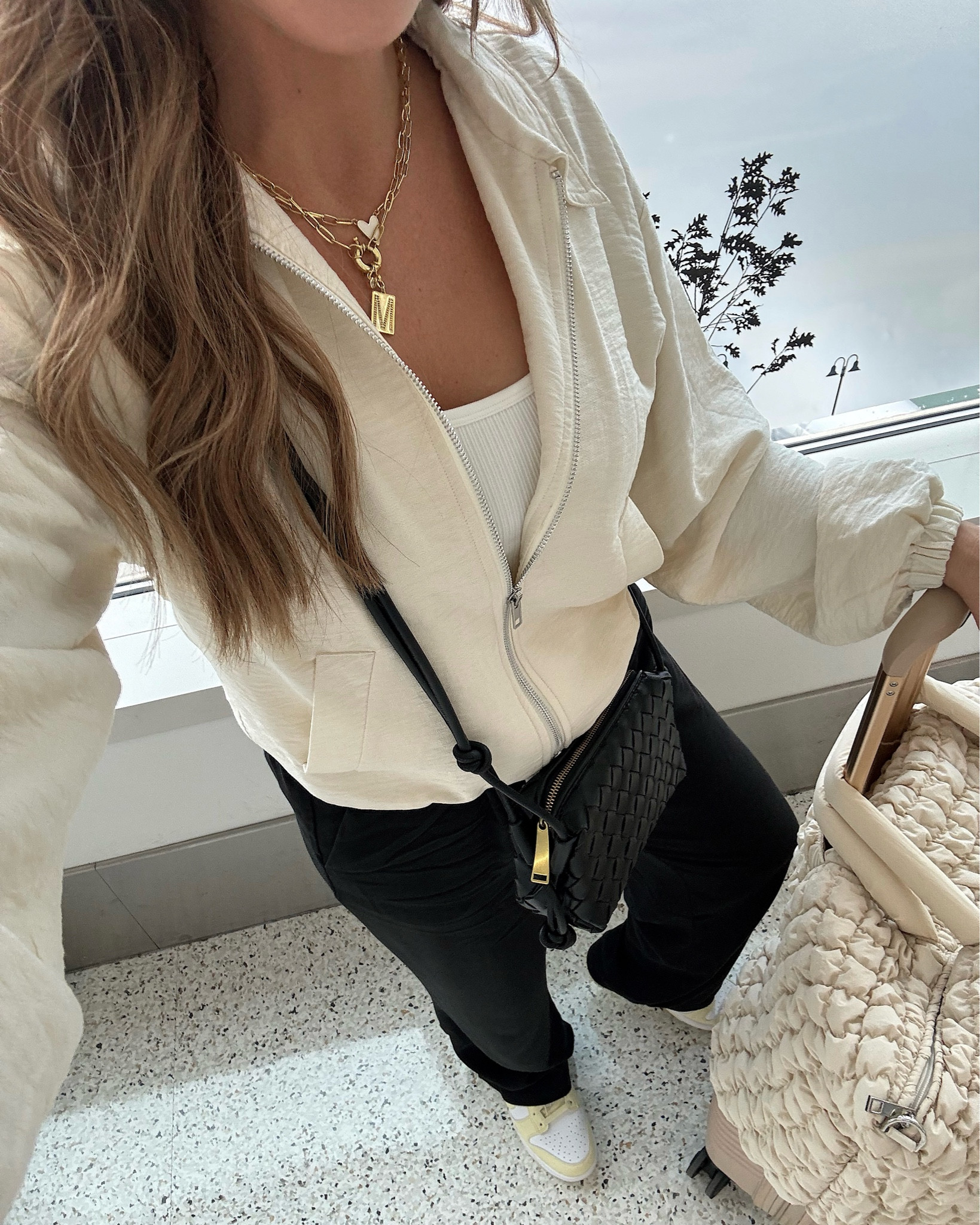 AIRPORT OUTFIT ✈️ wearing a small in the jacket, tank, and trousers, all fit tts. The jacket is great for traveling because it is lightweight with a relaxed fit! 

Airport Outfit, Travel Outfit, Airport OOTD, Travel OOTD, Madison Payne#LTKTravel 

#LTKStyleTip 

#LTKSeasonal