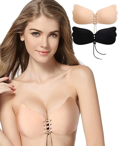 Shaper Corset Strapless Sticky Bra Push Up Adhesive Bra Breathable Wireless Pushup Invisible Backles | Amazon (US)