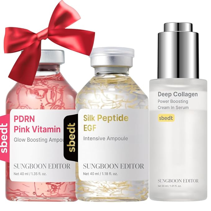 SUNGBOON EDITOR Ultimate Firming Bundle Set for Elasticity Support & Smooth-Looking Skin, EGF Sil... | Amazon (US)