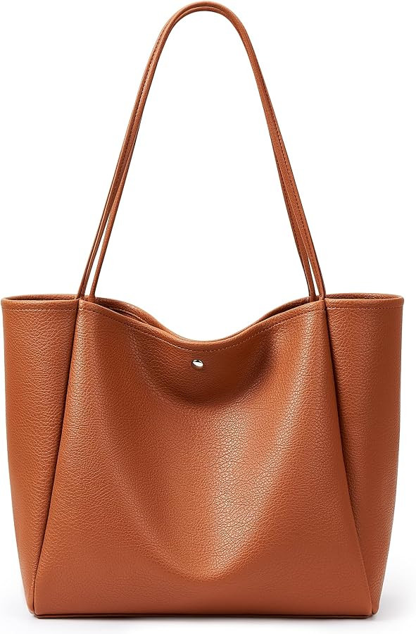 KALIDI 16L Carry All Tote Bag Soft Vegan Leather Hobo Daily Casual | Amazon (US)