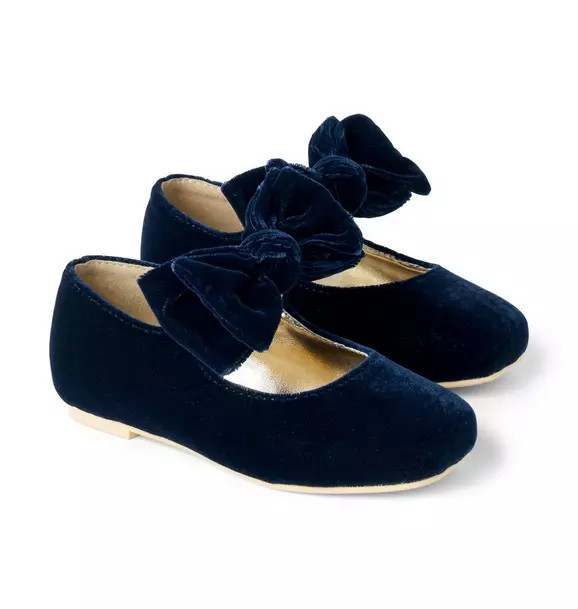 Velvet Bow Ballet Flat | Janie and Jack