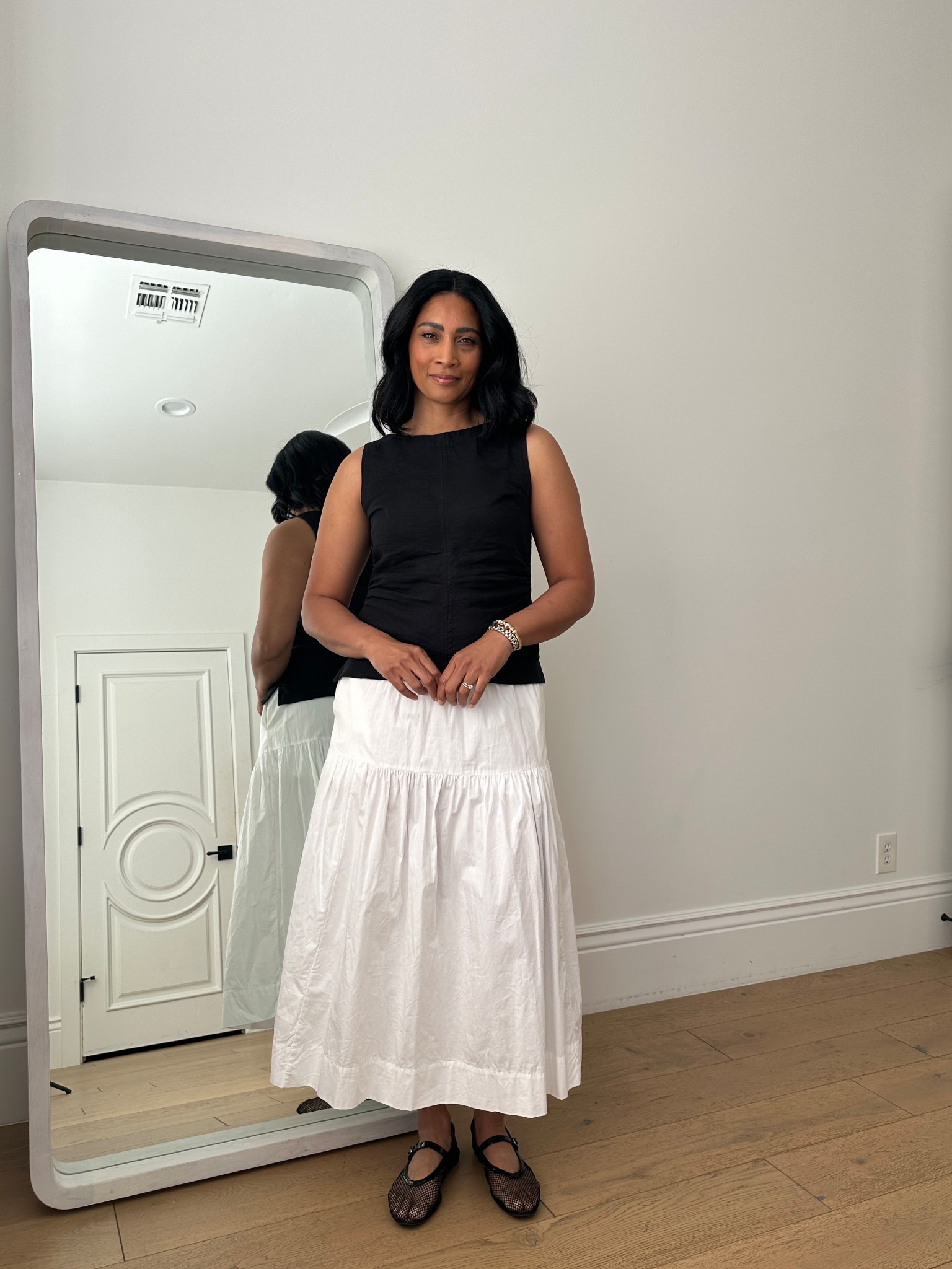 Love this linen top styled with a tiered maxi skirt too!! All fit true to size.



#LTKOver40 #LTKmomlife