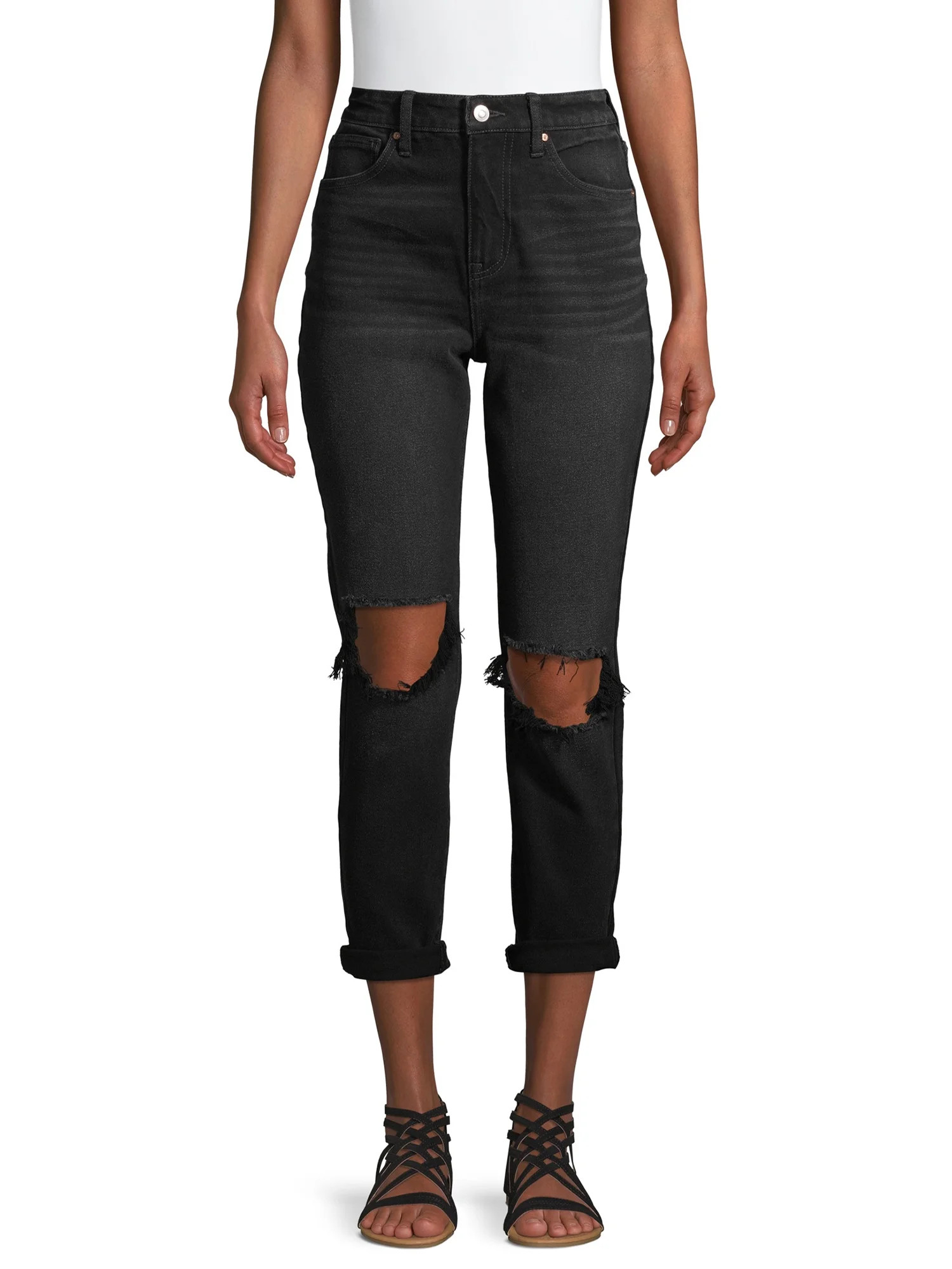 No Boundaries Juniors' Mom Jeans | Walmart (US)