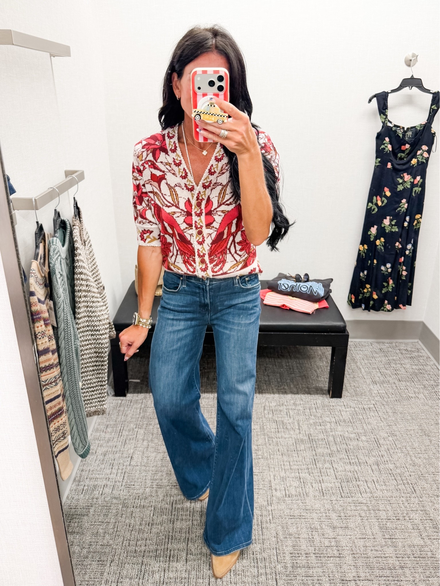 The cutest farm Rio cardigan 
Small and 25 denim 
@nordstrom 
Nsale

#LTKootd #LTKSeasonal #LTKSaleAlert