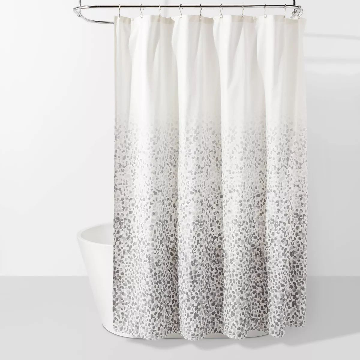 Leopard Glam Shower Curtain Ombre Gray - Threshold™ | Target