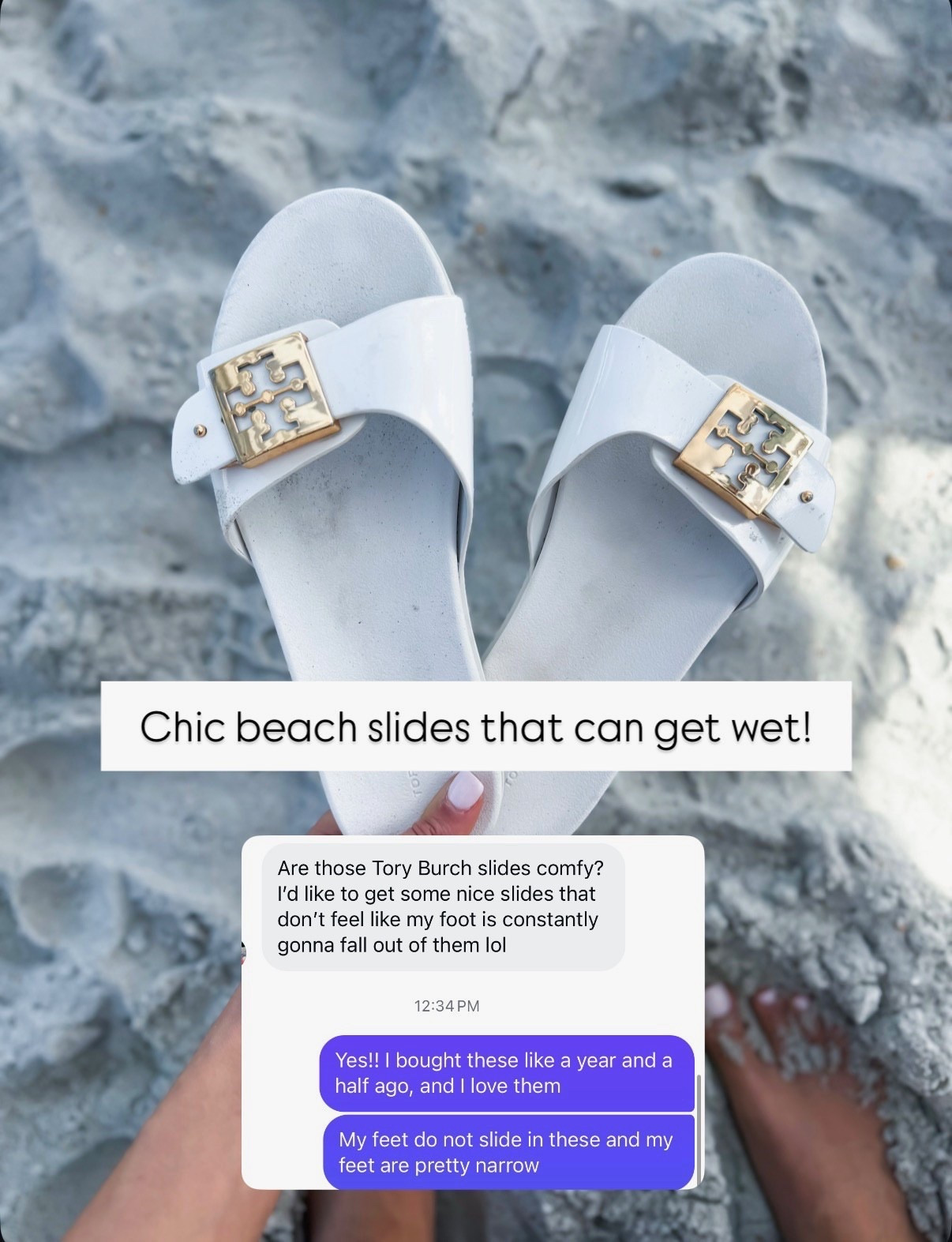 Tory Burch buckle slide sandals. Whole size only. I’m a 6.5 and sized up to a 7. Beach vacation. Beach trip. Resort outfit. Resort wear. Vacation outfit. Love that these can get wet + beach for the beach. 


#LTKTravel #LTKSwim #LTKPetite
