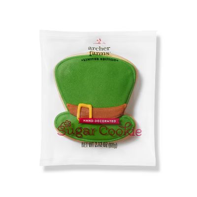 St. Patrick's Day Hat Sugar Cookie - 2.12oz - Archer Farms™ | Target