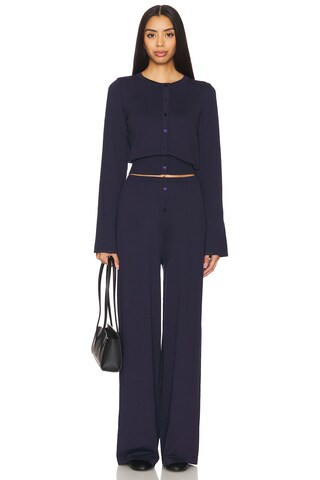 SNDYS X REVOLVE August Button Pants in Navy from Revolve.com | Revolve Clothing (Global)