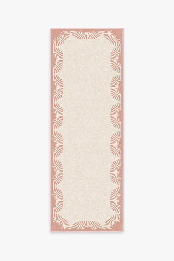 Fringe Pink & Ivory Flatwoven Rug by Gray Malin | Ruggable