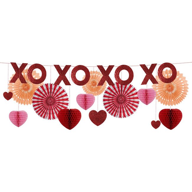 Honeycomb Valentines Garland | Maisonette