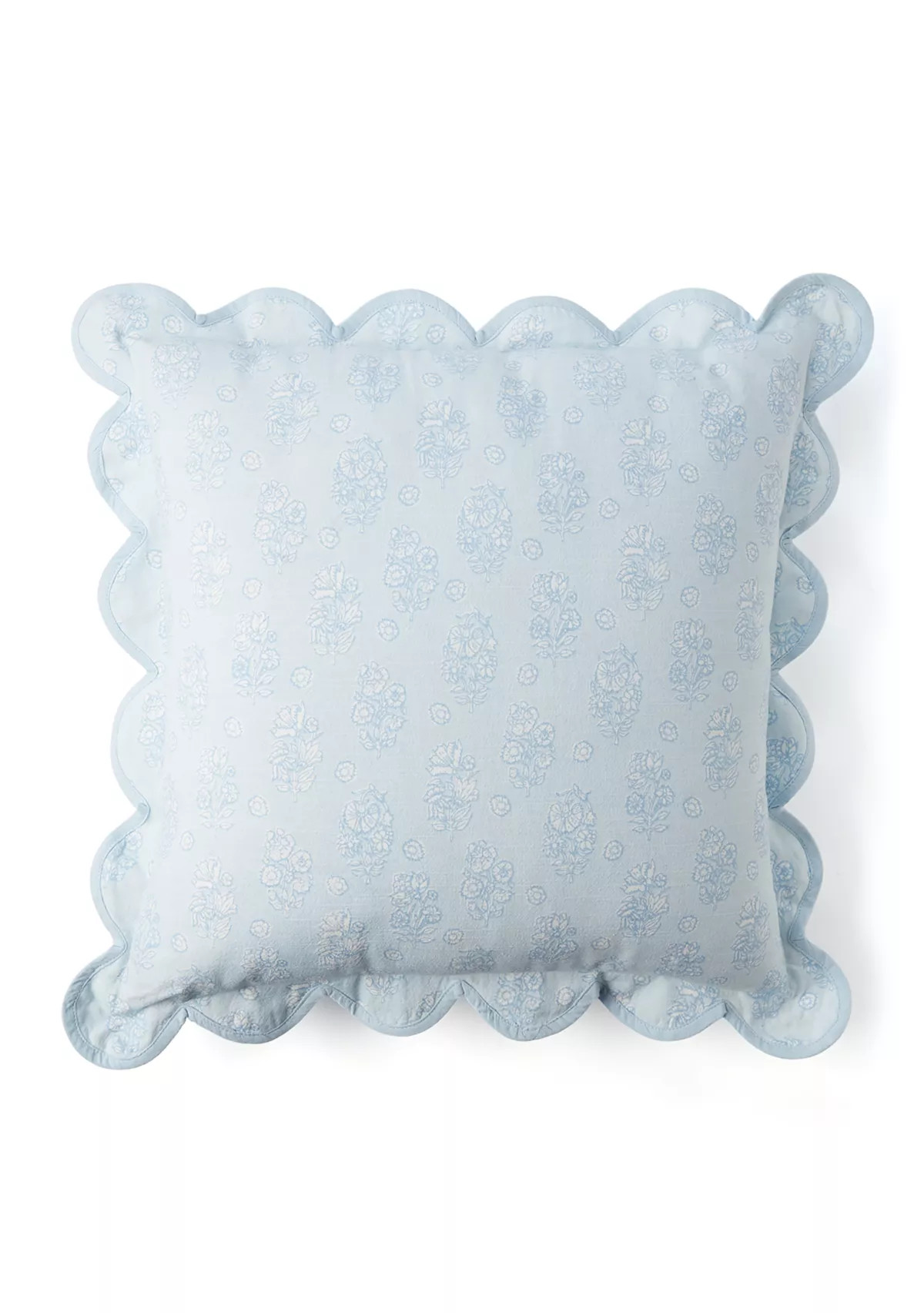 Crown & Ivy™Floral Printed Scalloped Throw Pillow | Belk