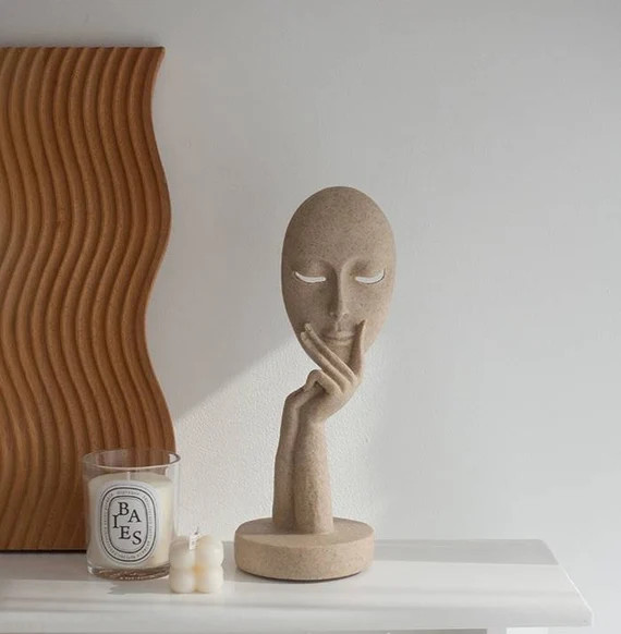 Sculpture Decor  Nordic Decor  Bookshelf Decor  Nordic Vase | Etsy | Etsy (US)