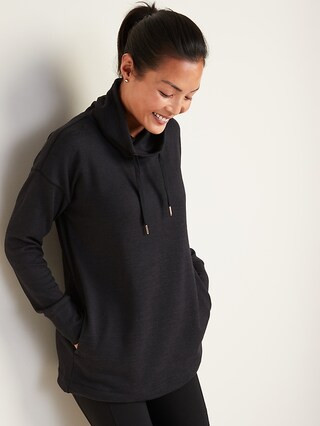 Sweater-Knit Mock-Neck Tunic Sweatshirt for Women | Old Navy (US)