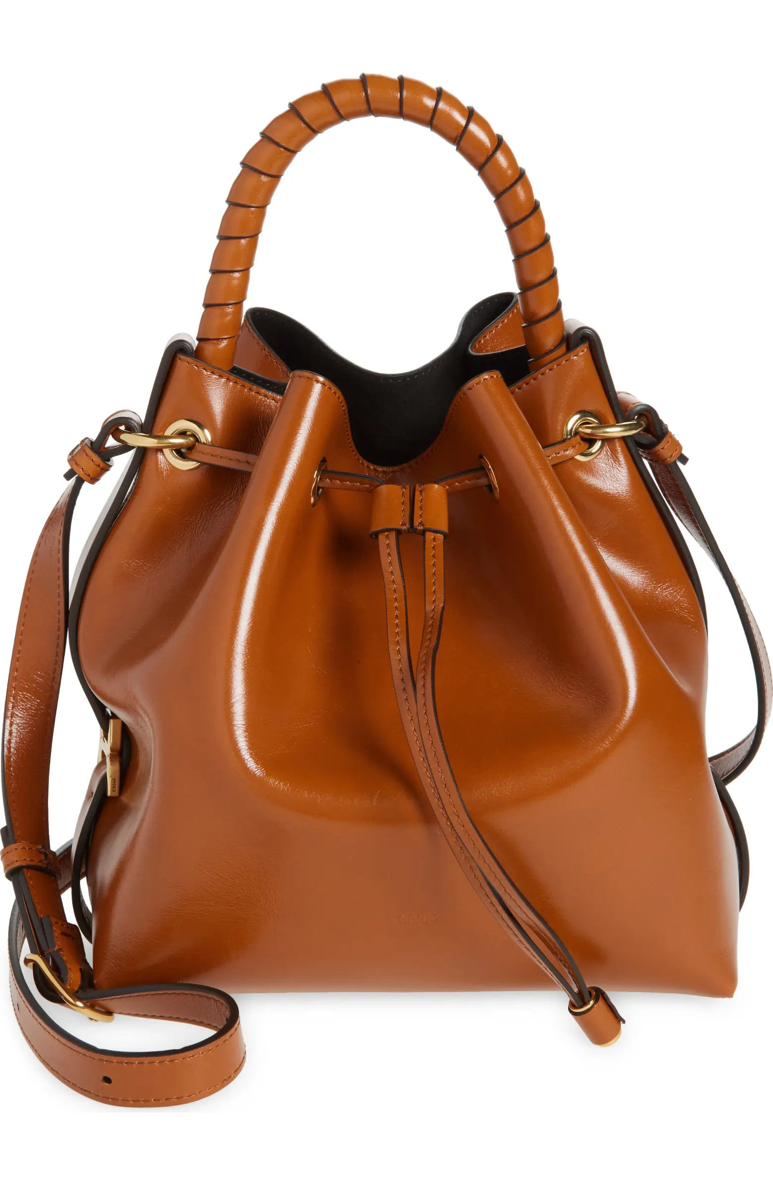 Chloé Marcie Shiny Leather Bucket Bag | Nordstrom | Nordstrom